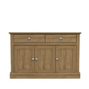 Devon Oak 3 Door 2 Drawer Sideboard by Lavishway | Sideboards-35138