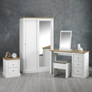 Devon White 2 Doors Sliding Wardrobe by Lavishway | Wardrobe-35441
