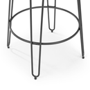 Dalston Mocha Elm Finish Round Top Bar Table by Lavishway | Bar Tables-20445