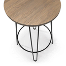 Dalston Mocha Elm Finish Round Top Bar Table by Lavishway | Bar Tables-20444