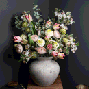 Darcy Antique White Ceramic Vase by Lavishway | Vases-51054