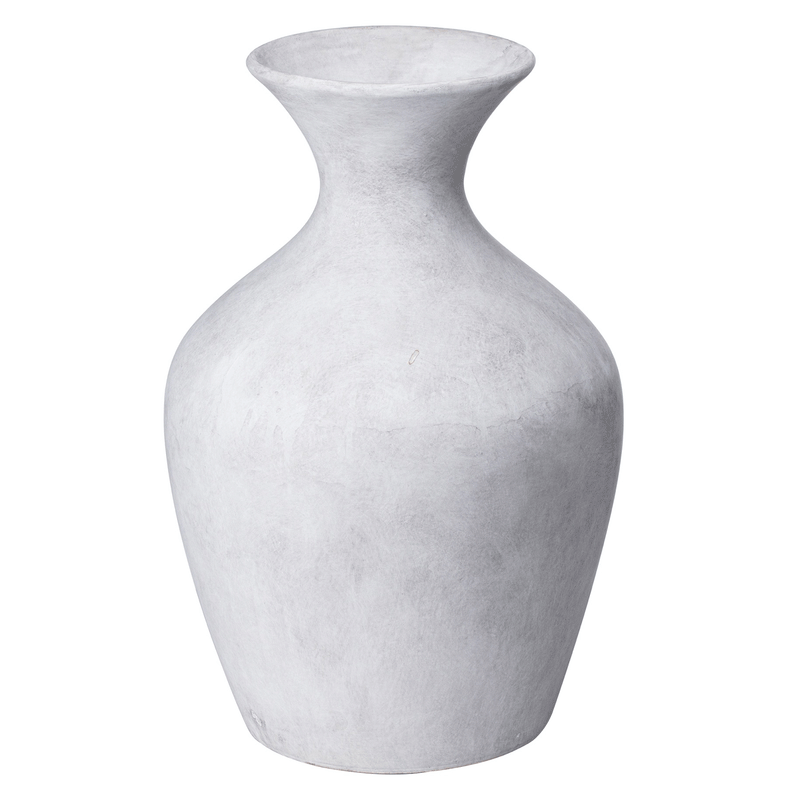 Darcy Natural Stone Finish Ellipse Vase by Lavishway | Vases-51050