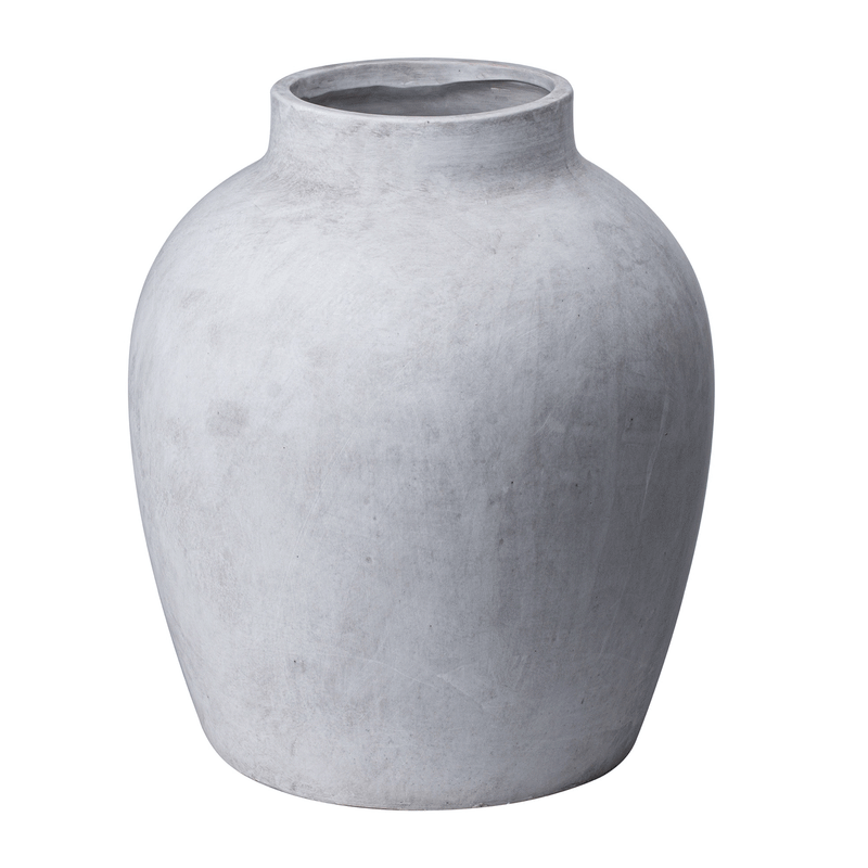 Darcy Natural Stone Finish Vase by Lavishway | Vases-51044