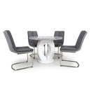 Neptune Round Dining Table With 4 Chairs by Lavishway | Dining Table Set-27088