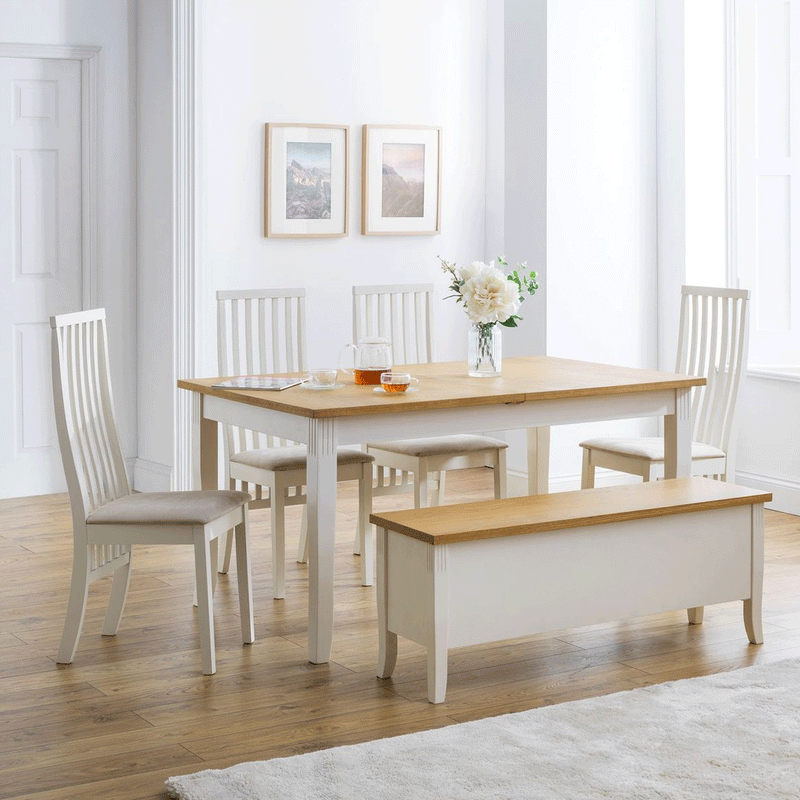 Davenport Oak Top Extendable Dining Table by Lavishway | Dining Tables-20397