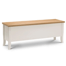 Davenport Oak Top Storage Bench In Ivory by Lavishway | Dining Benches-20364