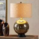 Dawkins Ceramic Round Table Lamp by Lavishway | Table Lamps-23332
