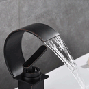 Waterfall Style Curved Shape Bathroom Tap by Lavishway | Bathroom Faucet-49339