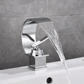 Waterfall Style Curved Shape Bathroom Tap by Lavishway | Bathroom Faucet-49338