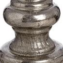 Decor Silver Effect Glass Candle Stand by Lavishway | Candle Holders-50870