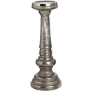 Decor Silver Effect Glass Candle Stand by Lavishway | Candle Holders-50869