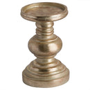 Decorative Brass Effect Squat Candle Holder by Lavishway | Candle Holders-50879