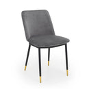 Delaunay Modern Velvet Dining Chair by Lavishway | Dining Chairs-20407