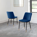 Delaunay Modern Velvet Dining Chair by Lavishway | Dining Chairs-20404