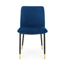 Delaunay Modern Velvet Dining Chair by Lavishway | Dining Chairs-20411
