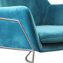 Delilah Upholstered Velvet Armchair by Lavishway | Armchairs-23241