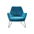 Delilah Upholstered Velvet Armchair by Lavishway | Armchairs-23239
