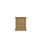 Devon Wooden 2 Drawers Bedside Table by Lavishway | Bedside Tables-35728