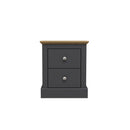 Devon Wooden 2 Drawers Bedside Table by Lavishway | Bedside Tables-35729