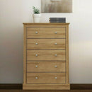 Devon Oak Effect 5 Chest of Drawers by Lavishway | Chest Of Drawers-35731