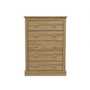 Devon Oak Effect 5 Chest of Drawers by Lavishway | Chest Of Drawers-35732