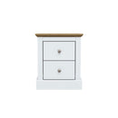 Devon Wooden 2 Drawers Bedside Table by Lavishway | Bedside Tables-35730