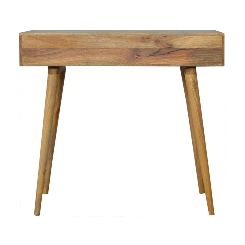 Diamond Carved 1 Drawer Writing Desk by Lavishway | Reclaimed Wood Desks-60378