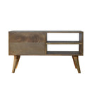 Diamond Carved 2 Drawers TV Unit by Lavishway | TV Units Cabinets-60399