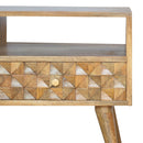 Diamond Carved 2 Drawers TV Unit by Lavishway | TV Units Cabinets-60395