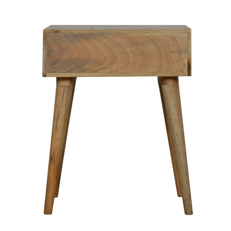 Diamond Carved 1 Drawer Bedside Table by Lavishway | Bedside Tables-60474