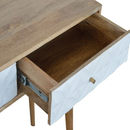 Diamond White Carved 2 Drawers Console Table by Lavishway | Hallway Console Table-60405