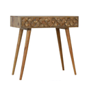 Diamond Carved 2 Drawers Console Table by Lavishway | Hallway Console Table-60427