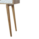 Diamond White Carved 2 Drawers Console Table by Lavishway | Hallway Console Table-60408