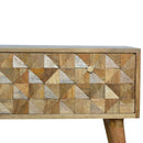 Diamond Carved Storage Hallway Bench by Lavishway | Benches & Storage Benches-60412