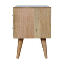 Diamond Carved White 2 Drawers Media Unit by Lavishway | TV Units Cabinets-60441