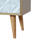 Diamond Carved White 2 Drawers Media Unit by Lavishway | TV Units Cabinets-60439