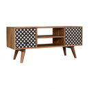 Diamond Printed 1 Door & 2 Drawers TV Unit by Lavishway | TV Units Cabinets-60324