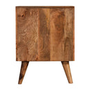 Diamond Printed 2 Drawers Bedside Table by Lavishway | Bedside Tables-60360