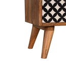 Diamond Printed 2 Drawers Bedside Table by Lavishway | Bedside Tables-60359