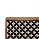 Diamond Printed 2 Drawers Bedside Table by Lavishway | Bedside Tables-60356