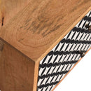 Diamond Screen Printed 2 Drawers Media Unit by Lavishway | TV Units Cabinets-60311