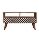 Diamond Screen Printed 2 Drawers TV Unit by Lavishway | TV Units Cabinets-60369