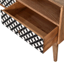 Diamond Screen Printed 2 Drawers TV Unit by Lavishway | TV Units Cabinets-60374