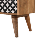 Diamond Screen Printed 2 Drawers TV Unit by Lavishway | TV Units Cabinets-60372