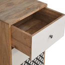 Diamond Printed & White Tall Chest of Drawers by Lavishway | Chest Of Drawers-60389