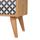 Diamond Printed & White Tall Chest of Drawers by Lavishway | Chest Of Drawers-60391