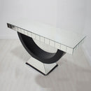 Diana Glass Console Table & Round Mirror by Lavishway | Wall Mirrors-25666
