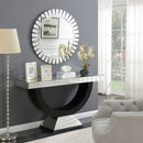 Diana Glass Console Table & Round Mirror by Lavishway | Wall Mirrors-25664