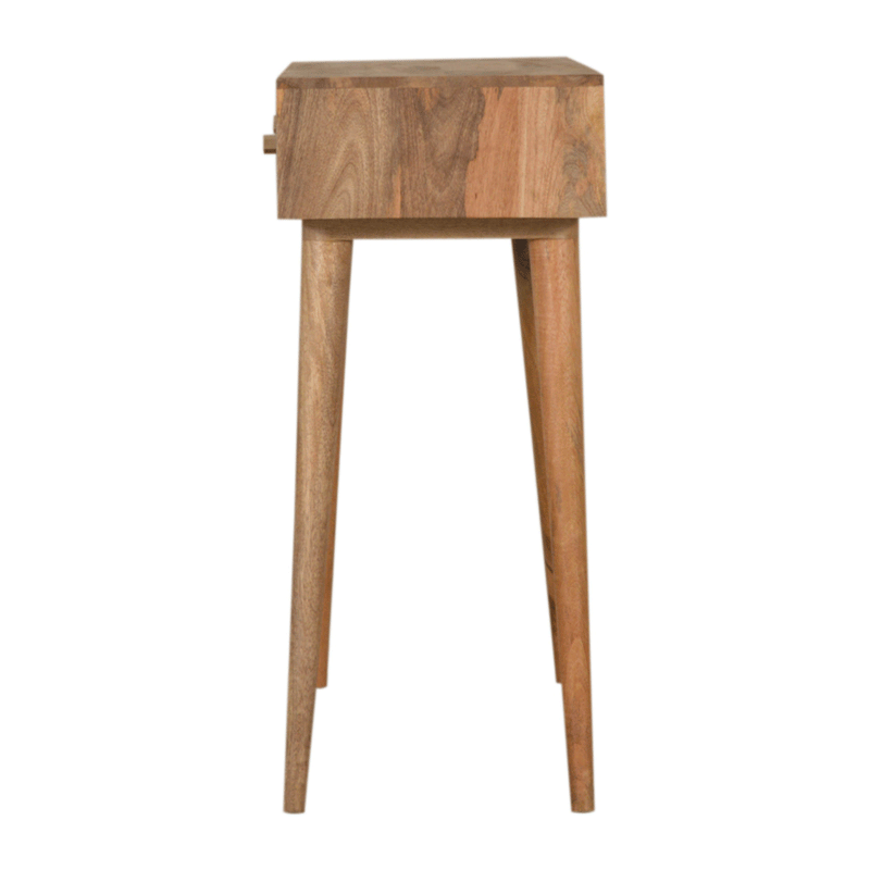 Dice Patterned & Oak 2 Drawers Console Table by Lavishway | Hallway Console Table-60335