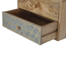 Dice 2 Drawers Wall Mounted Bedside Table by Lavishway | Bedside Tables-60322